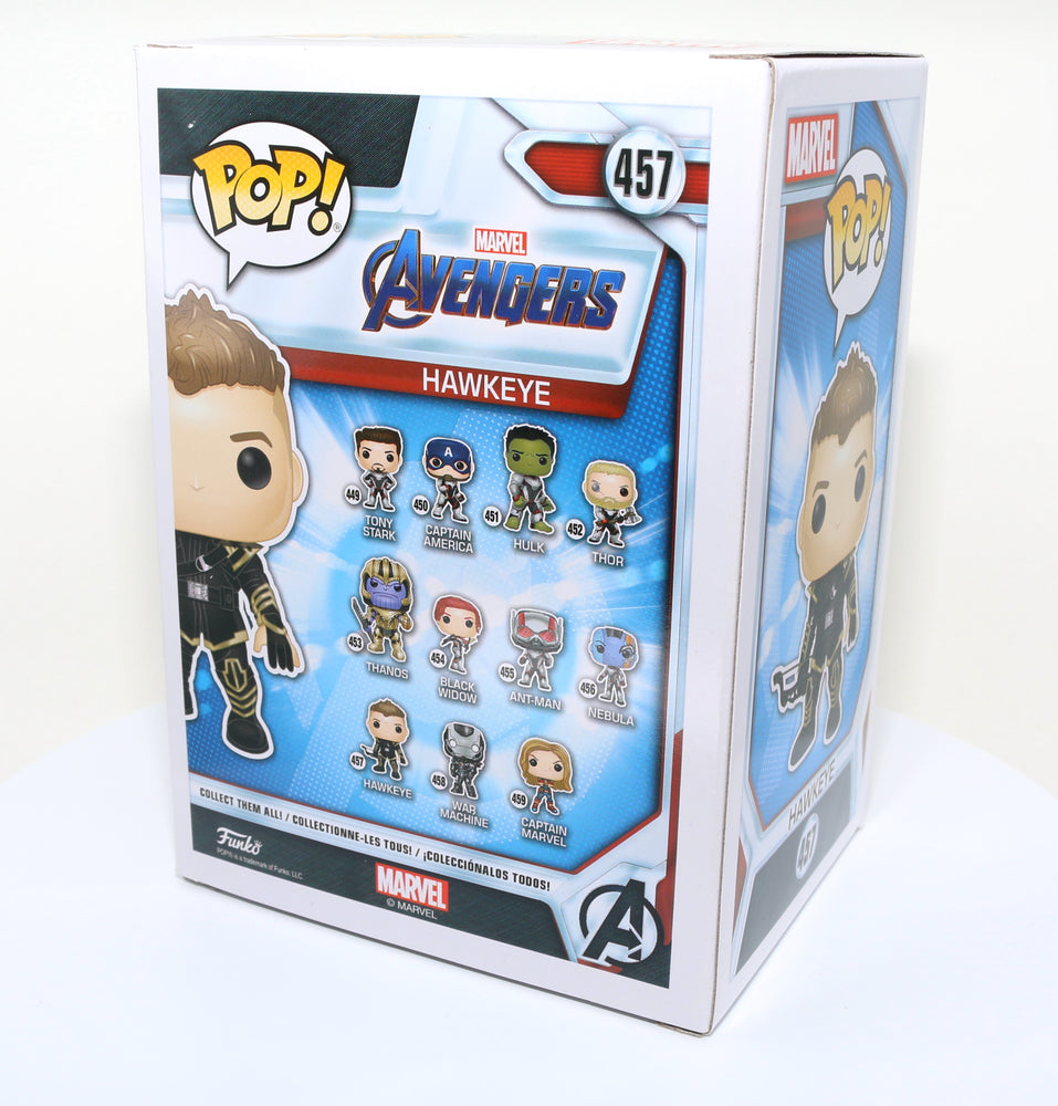 
                  
                    Jeremy Renner as Hawkeye in Avengers: Endgame (SWAU Witnessed) Signed Funko POP! #457
                  
                