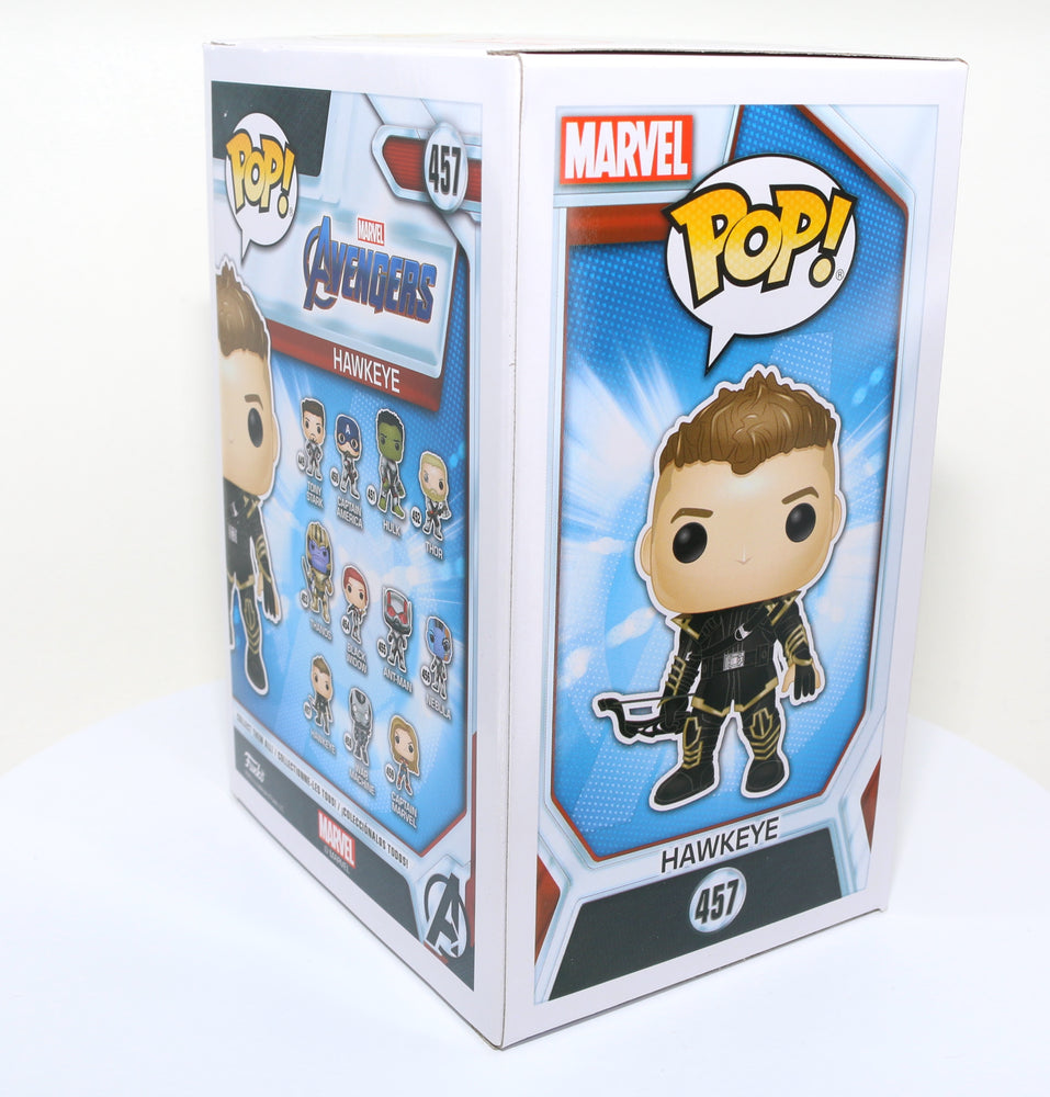 
                  
                    Jeremy Renner as Hawkeye in Avengers: Endgame (SWAU Witnessed) Signed Funko POP! #457
                  
                