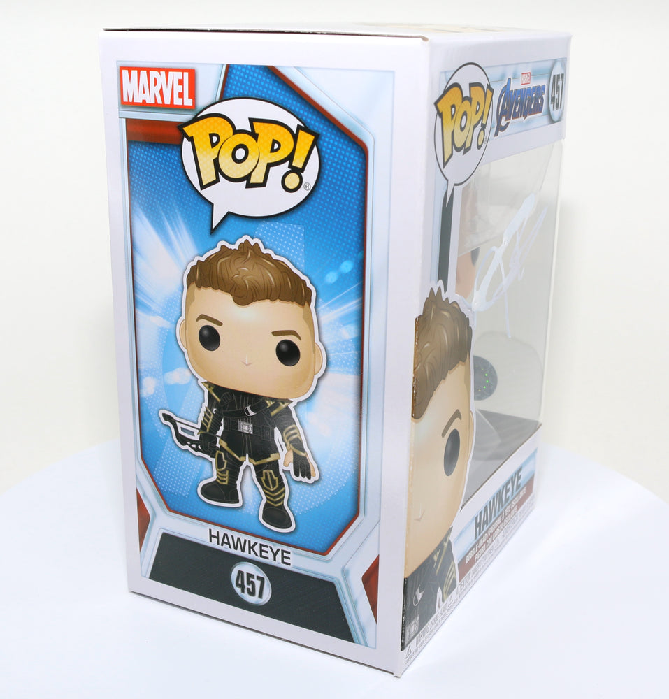 
                  
                    Jeremy Renner as Hawkeye in Avengers: Endgame (SWAU Witnessed) Signed Funko POP! #457
                  
                