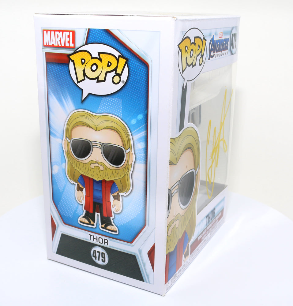 
                  
                    Chris Hemsworth as Thor in Avengers: Endgame (SWAU Authenticated) Signed POP! Funko #479
                  
                