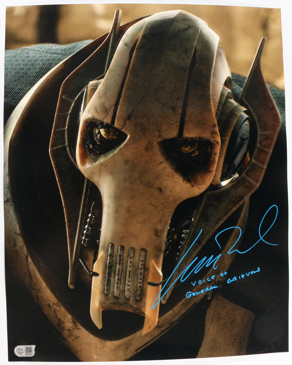 Matthew Wood as General Grievous in Star Wars Episode III: Revenge of the Sith (SWAU) Signed 16x20 Photo with Character Name