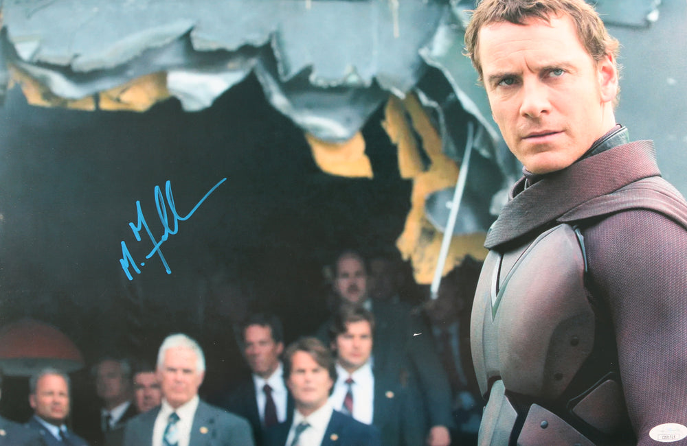 Michael Fassbender as Magneto in X-Men: Days of Future Past (JSA) Signed 12x18 Photo
