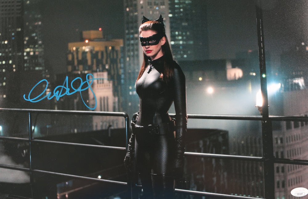 Anne Hathaway as Catwoman in The Dark Knight Rises (JSA) Signed 12x18 Photo