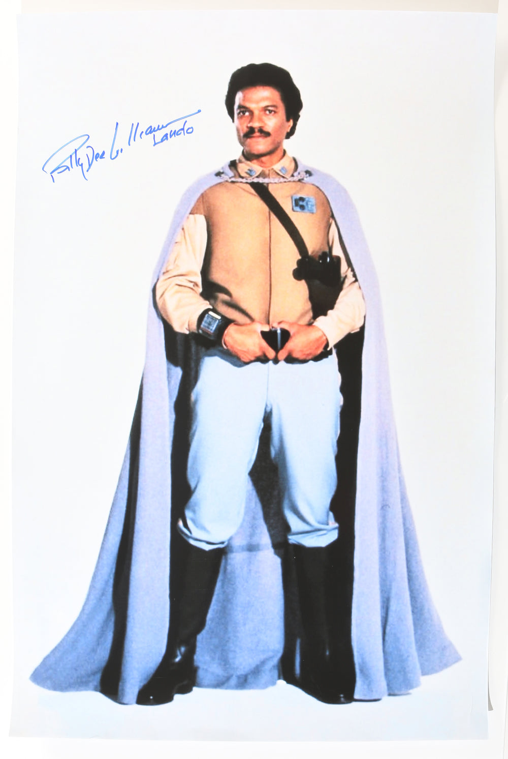 Billy Dee Williams as Lando in Star Wars: Return of the Jedi (Beckett Witnessed) Signed 20x30 Poster with Character Name