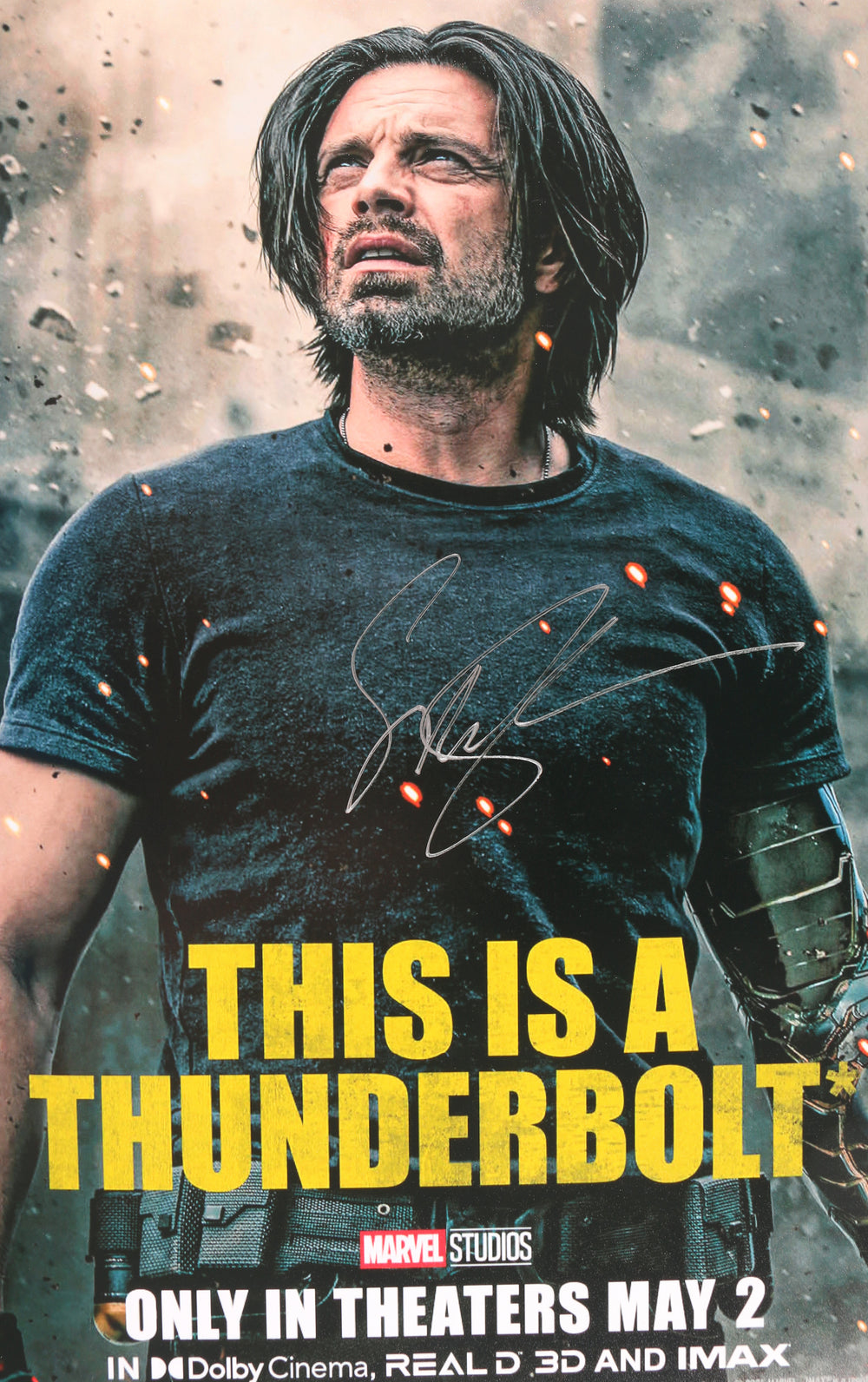 Sebastian Stan as Bucky Barnes / The Winter Soldier in Marvel's Thunderbolts* / The New Avengers Signed 11x17 Photo