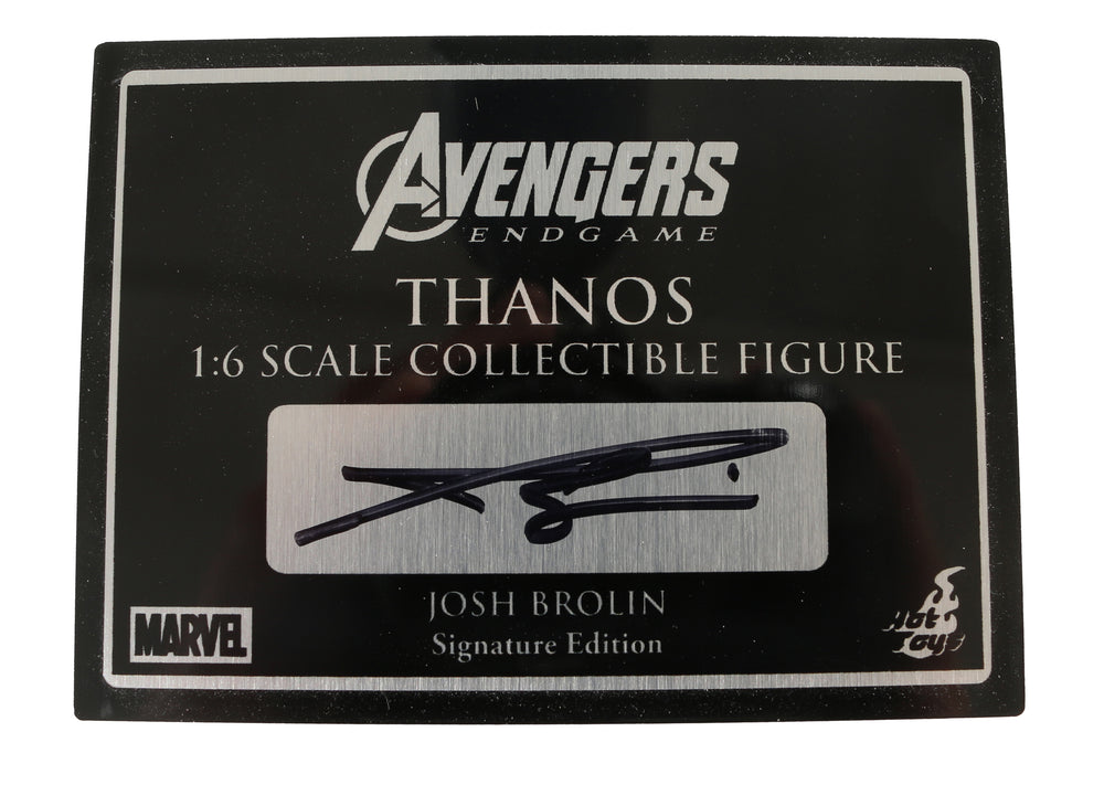 Josh Brolin as Thanos in Avengers: Endgame (JSA) Signed 1:6 Scale Collectible Figure Plaque