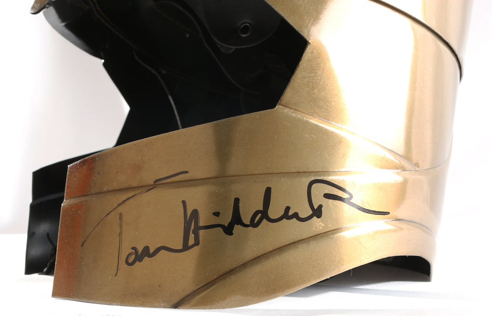 
                  
                    Loki's Prop Replica Heavyweight Steel Helmet (SWAU) Signed by Tom Hiddleston
                  
                