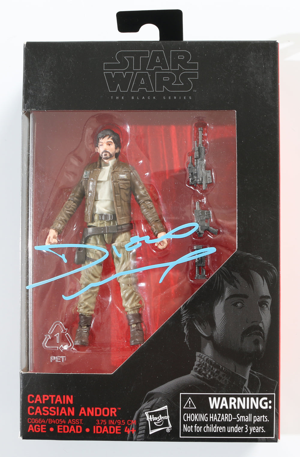 Diego Luna as Captain Cassian Andor in Star Wars Signed Black Series Action Figure