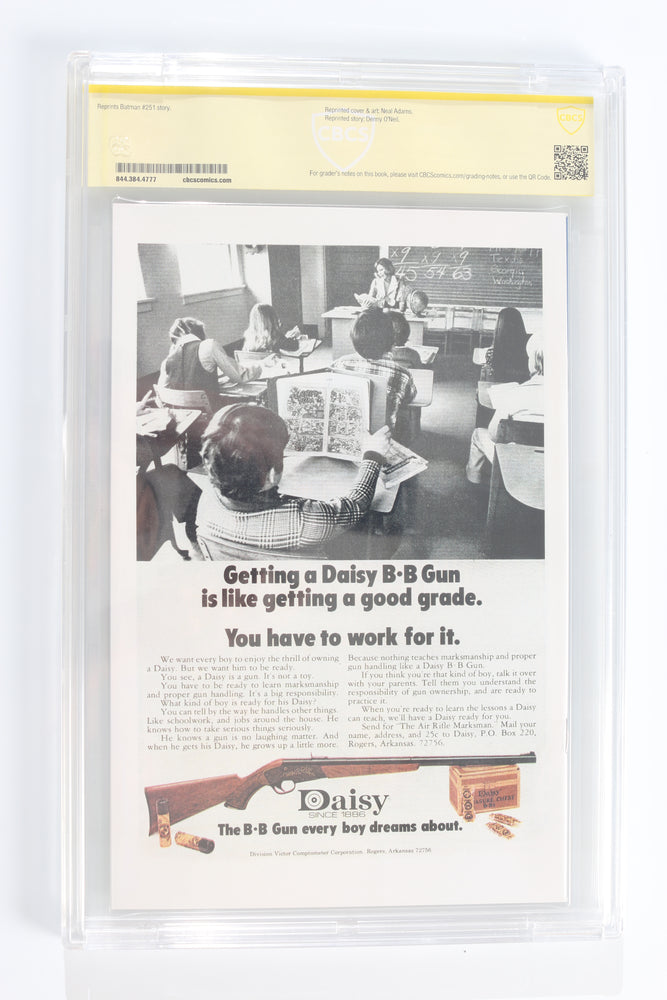 
                  
                    Batman #251 Facsimile Edition - Signed by Neal Adams (CBCS Signature Series 9.8) 2019
                  
                