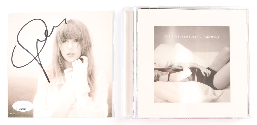 The Tortured Poets Department CD Album Insert (JSA) Signed by Taylor Swift