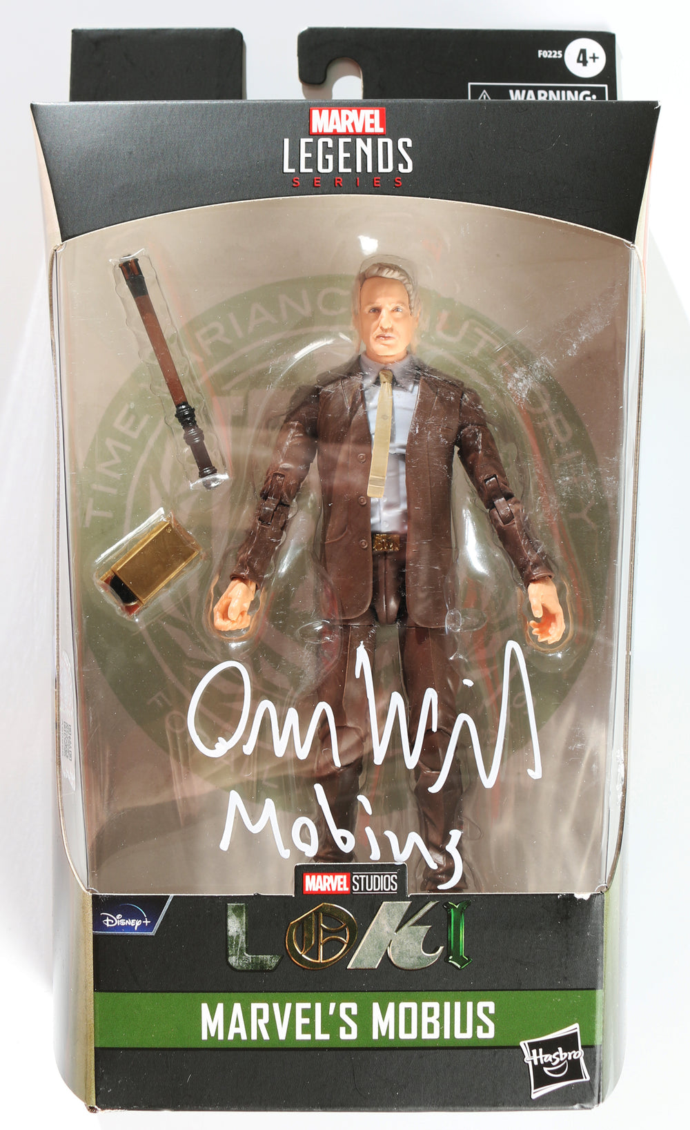 Owen Wilson as Mobius in Loki (SWAU) Signed Hasbro Legends Series Action Figure with Character Name