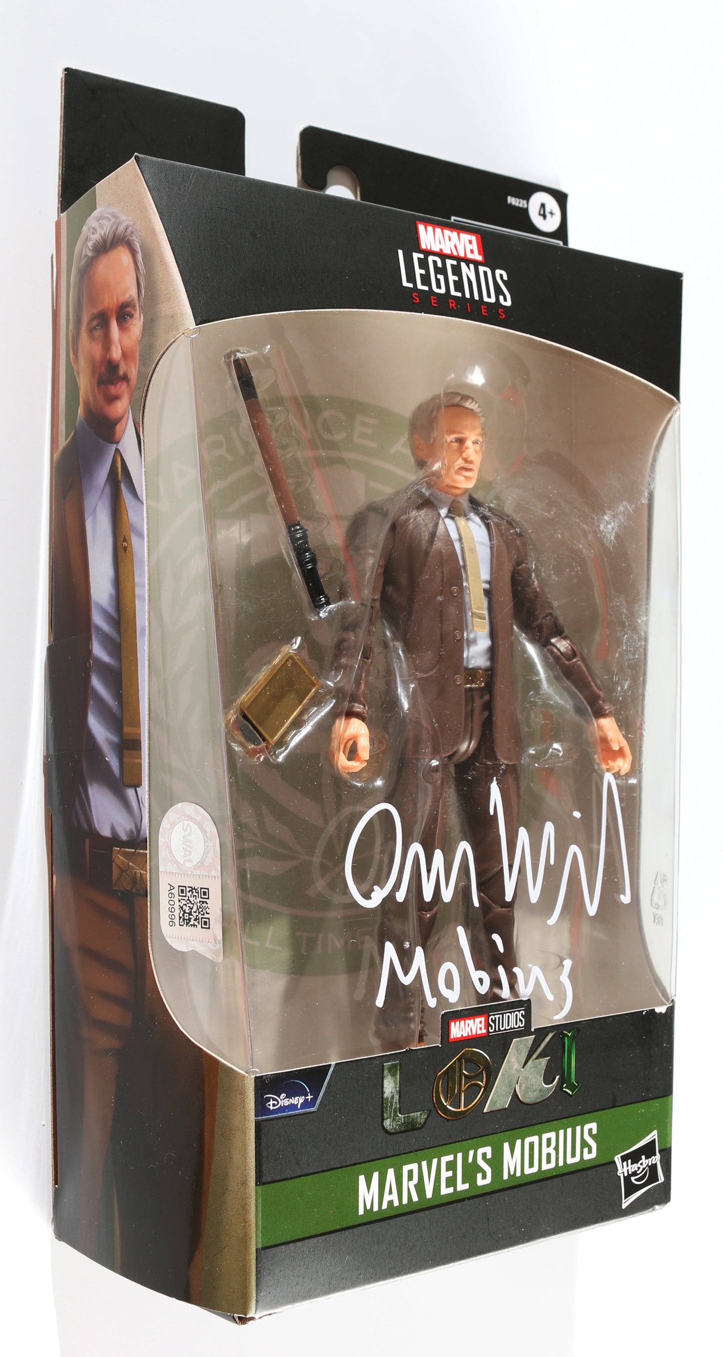 
                  
                    Owen Wilson as Mobius in Loki (SWAU) Signed Hasbro Legends Series Action Figure with Character Name
                  
                
