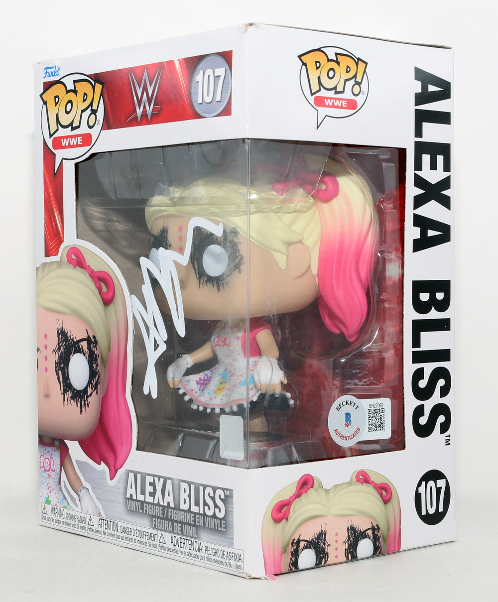 Alexa Bliss WWE Wrestler (Beckett) Signed Funko POP! #107 – SWAU