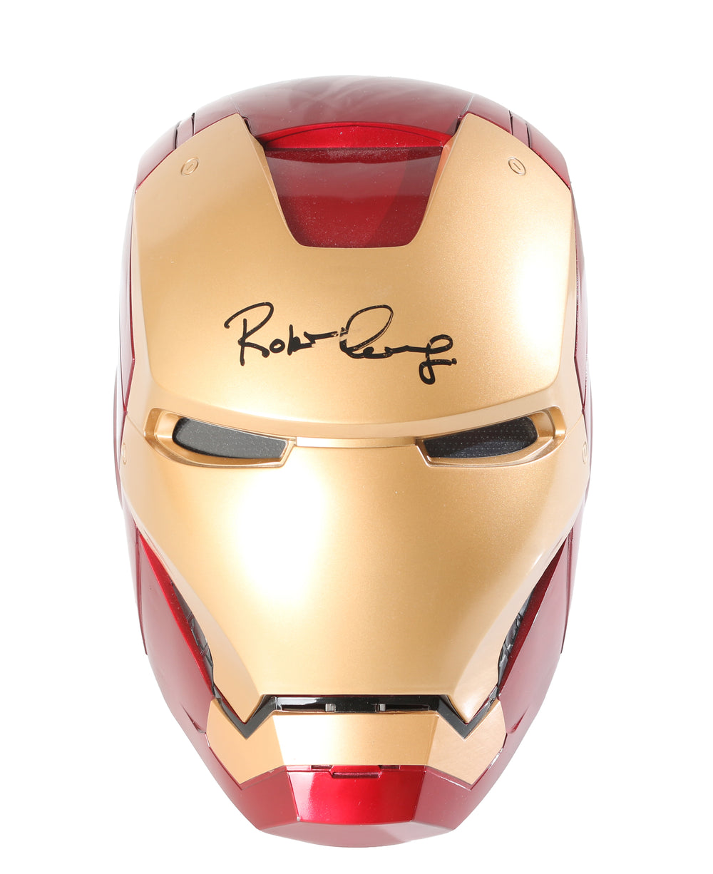 Iron Man Prop Replica Hasbro Legends Series Electronic Helmet (SWAU) Signed by Robert Downey Jr.