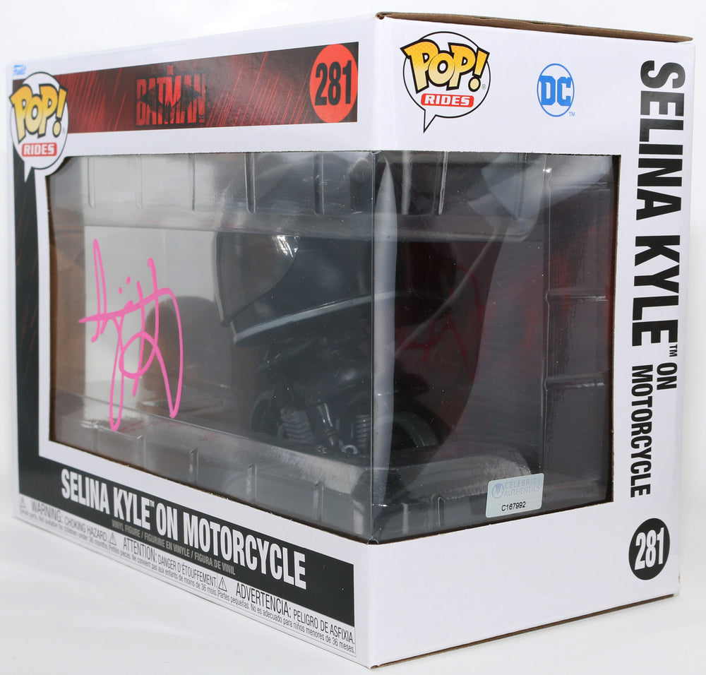 
                  
                    Zoe Kravitz as Selina Kyle on Motorcycle in The Batman (Celebrity Authentics) Signed Funko POP! Rides #281
                  
                