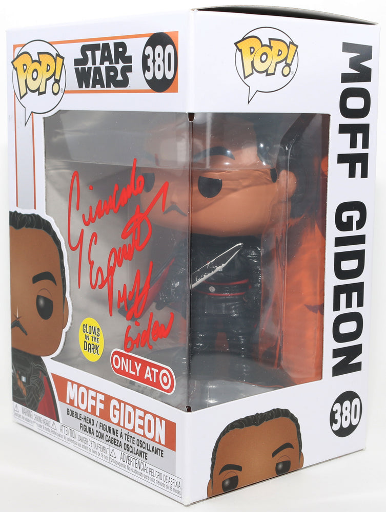
                  
                    Giancarlo Esposito as Moff Gideon in Star Wars: The Mandalorian GITD Target Exclusive Signed Funko POP! #380 with Character Name
                  
                