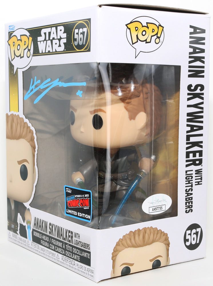 
                  
                    Hayden Christensen as Anakin Skywalker in Star Wars Episode II: Attack of the Clones 2022 New York Comic Con Limited Edition (JSA) Signed Funko POP! #567
                  
                