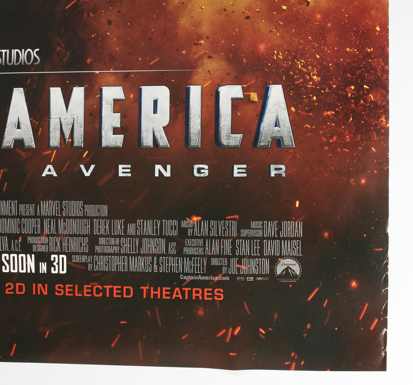 
                  
                    Captain America: The First Avenger 27x40 Poster Signed by Chris Evans, Hayley Atwell, Sebastian Stan, & Neal McDonough
                  
                
