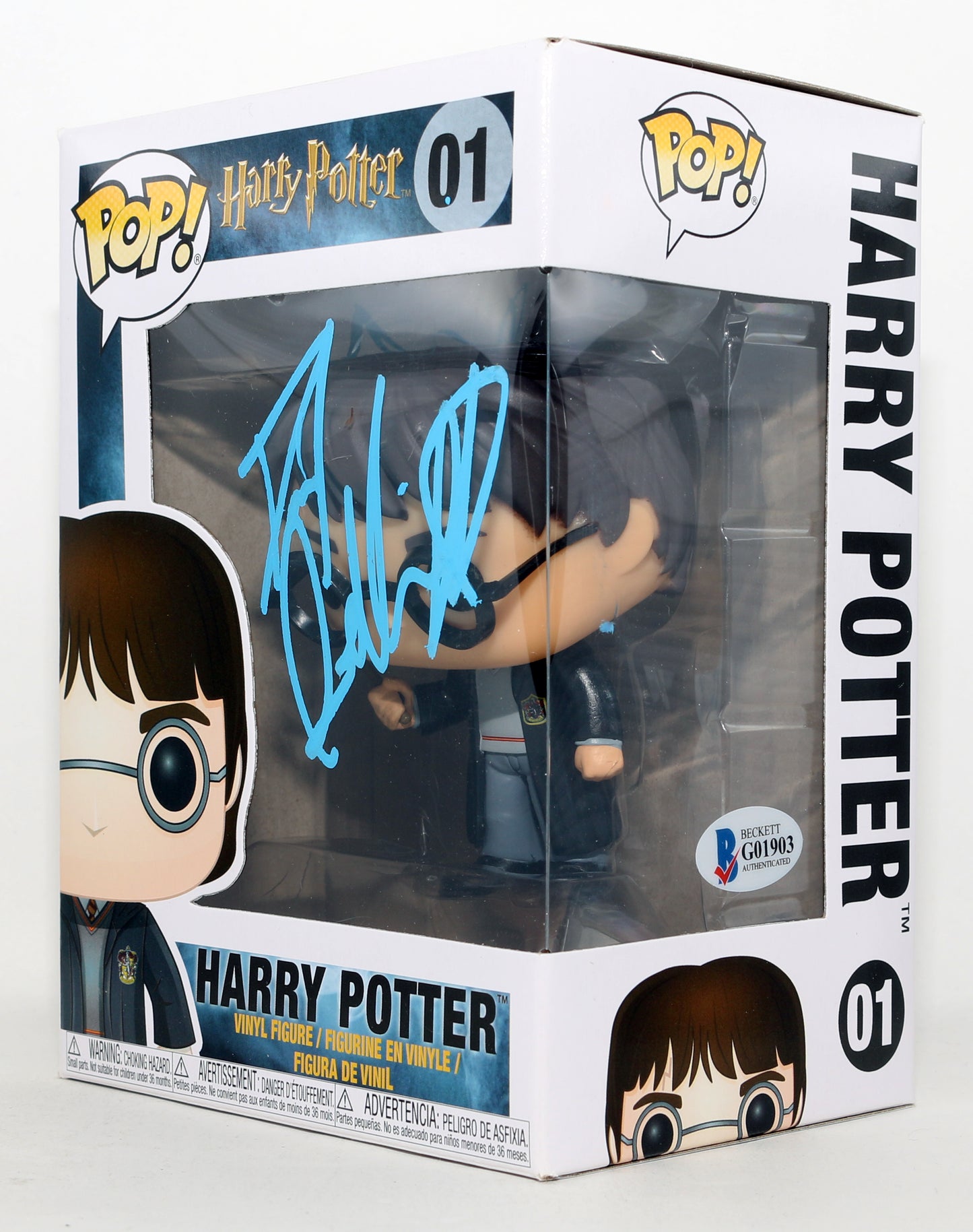 
                  
                    Daniel Radcliffe as Harry Potter in Harry Potter (Beckett) Signed Funko POP! #01
                  
                