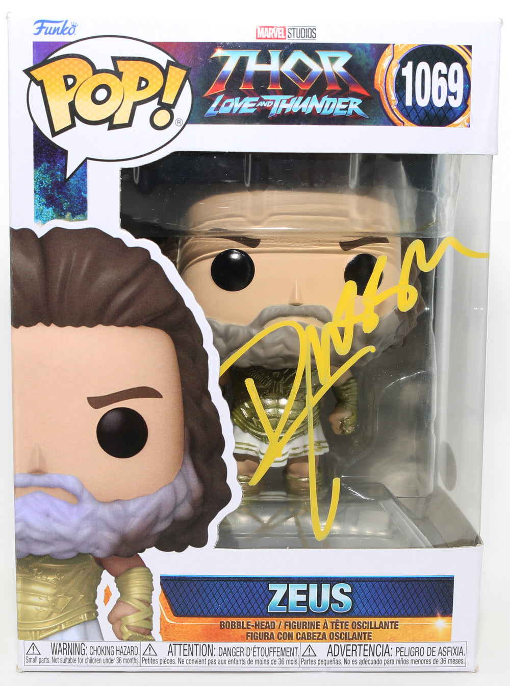 Russell Crowe as Zeus in Thor: Love & Thunder (JSA) Signed Funko POP! #1069