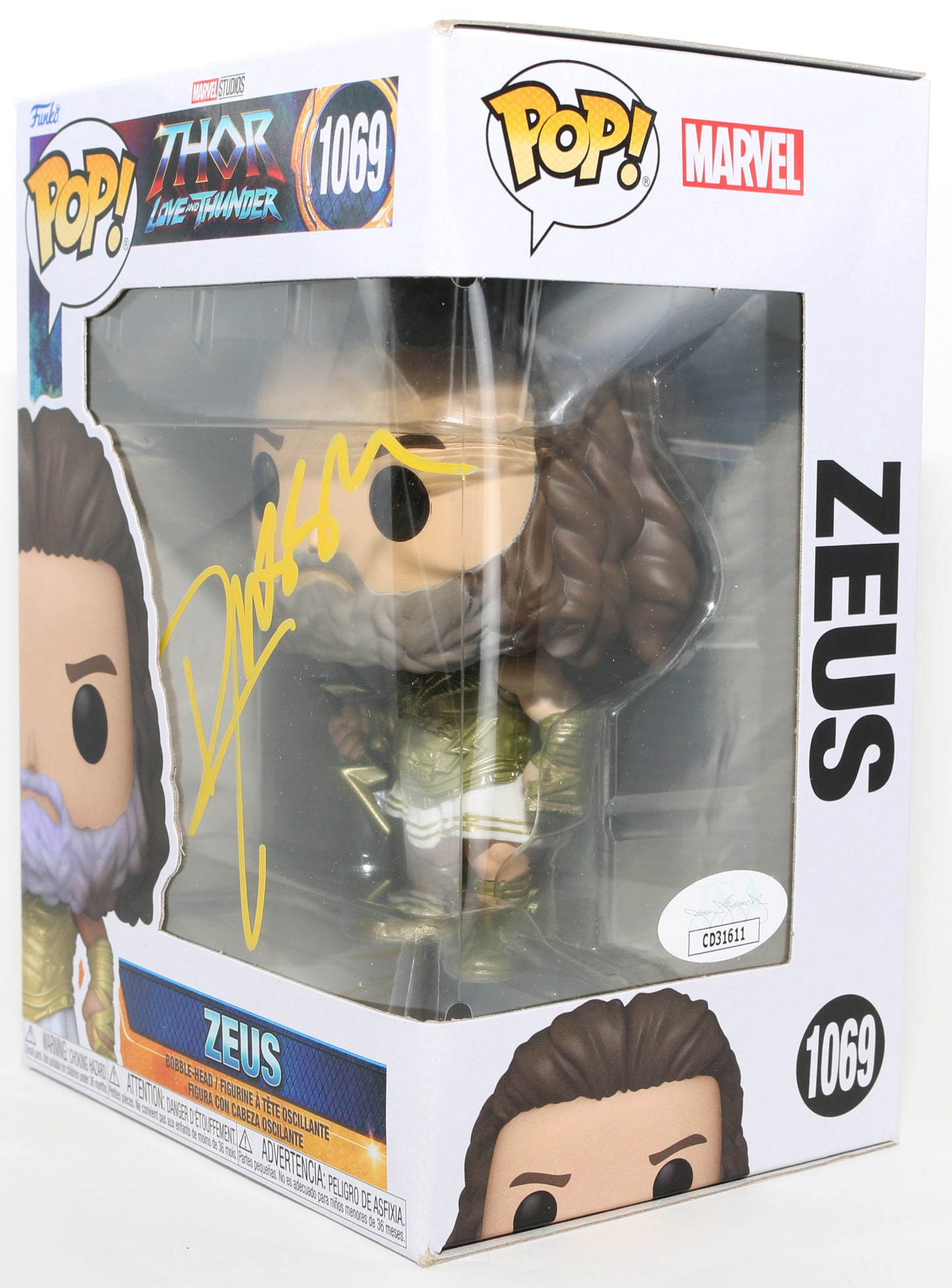 
                  
                    Russell Crowe as Zeus in Thor: Love & Thunder (JSA) Signed Funko POP! #1069
                  
                