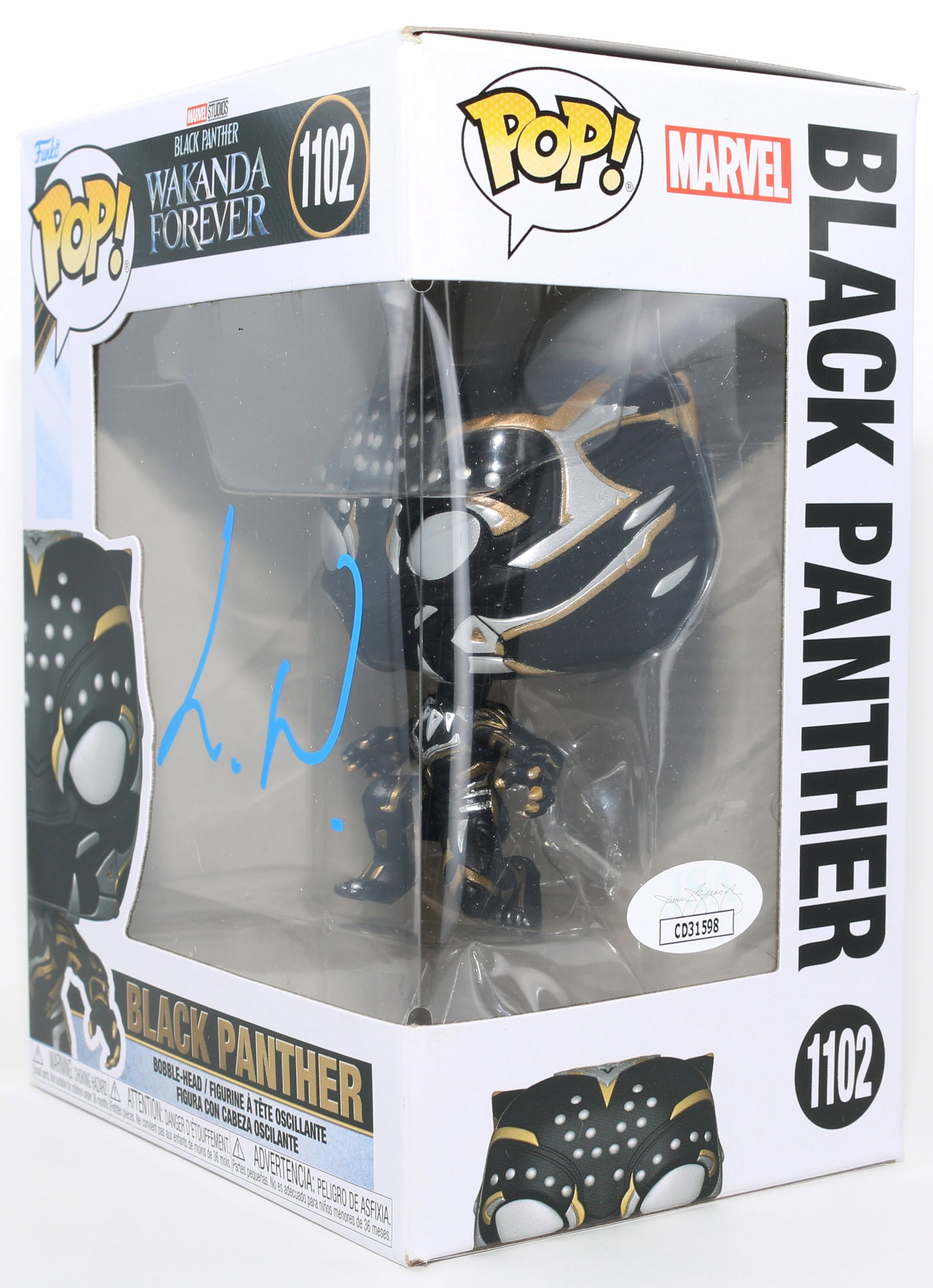 
                  
                    Letitia Wright as Shuri / Black Panther in Black Panther: Wakanda Forever (JSA) Signed Funko POP! #1102
                  
                