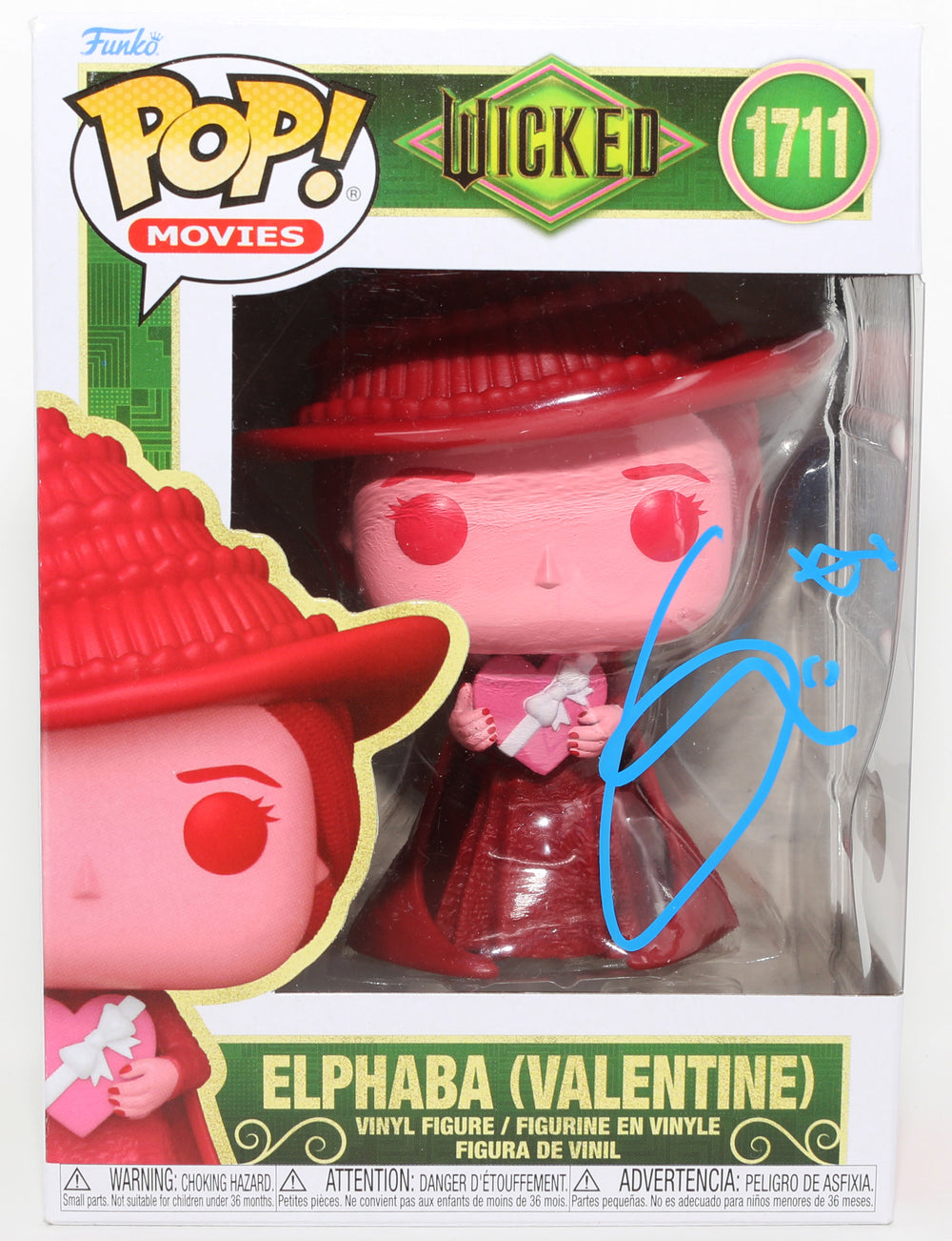 Cynthia Erivo as Elphaba in Wicked Valentine Edition (Beckett) Signed Funko POP! #1711