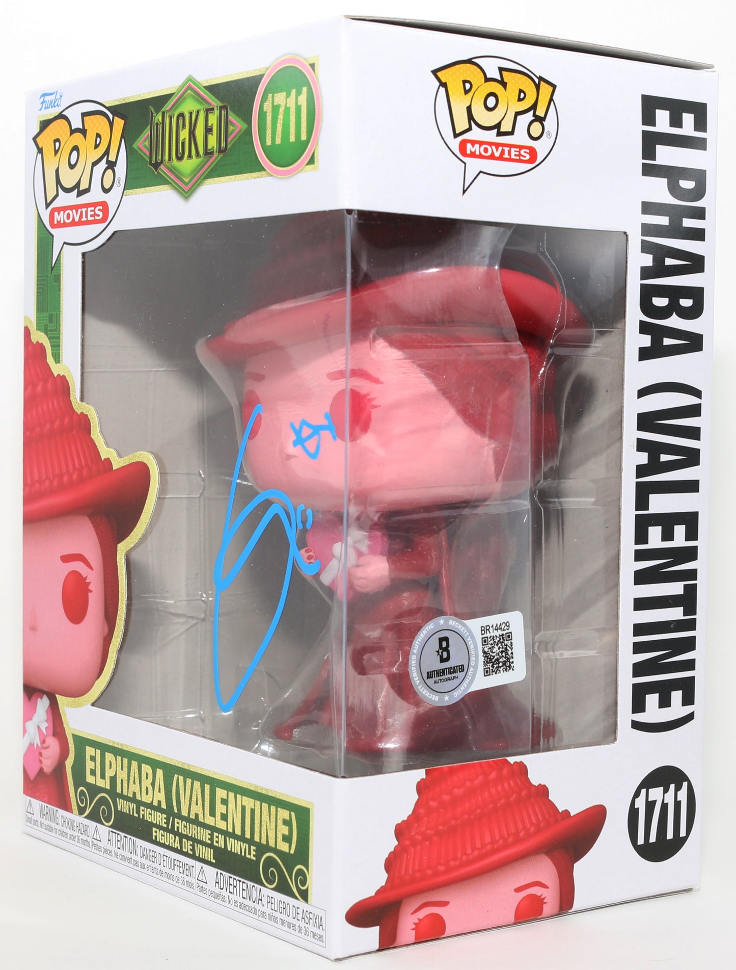 
                  
                    Cynthia Erivo as Elphaba in Wicked Valentine Edition (Beckett) Signed Funko POP! #1711
                  
                