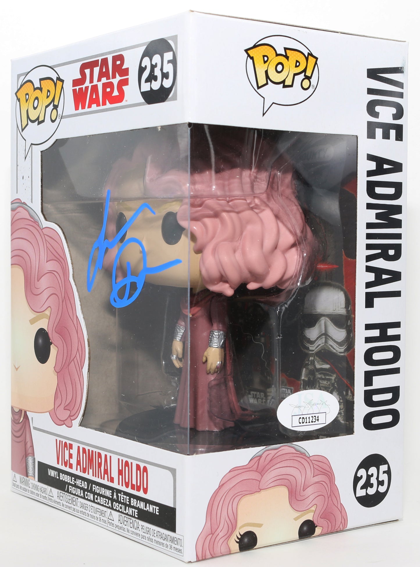 
                  
                    Laura Dern as Vice Admiral Holdo in Star Wars: Rise of Skywalker (JSA) Signed Funko POP! #235
                  
                