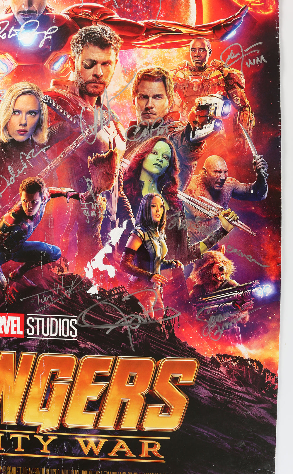 Avengers: Infinity War 27x40 Poster Signed by Robert Downey Jr