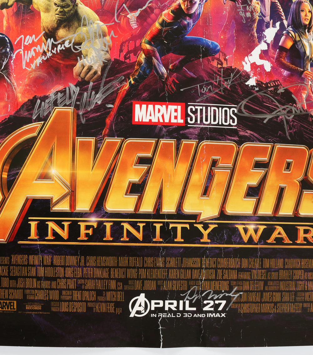 Avengers: Infinity War 27x40 Poster Signed by Robert Downey Jr