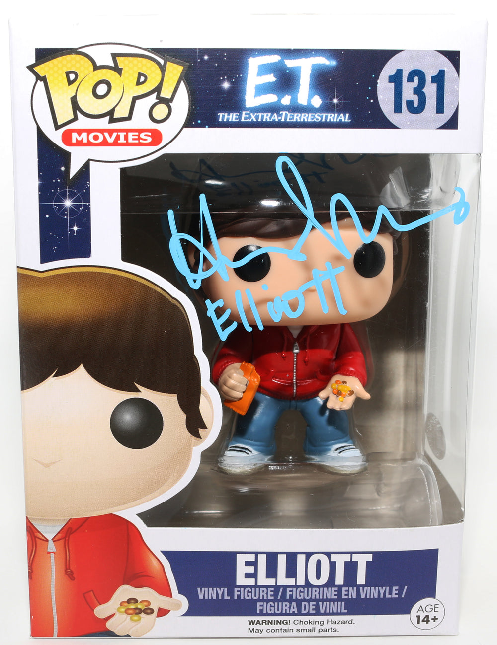 Henry Thomas as Elliott in E.T. the Extra-Terrestrial (JSA) Signed Funko POP! #131 with Character Name