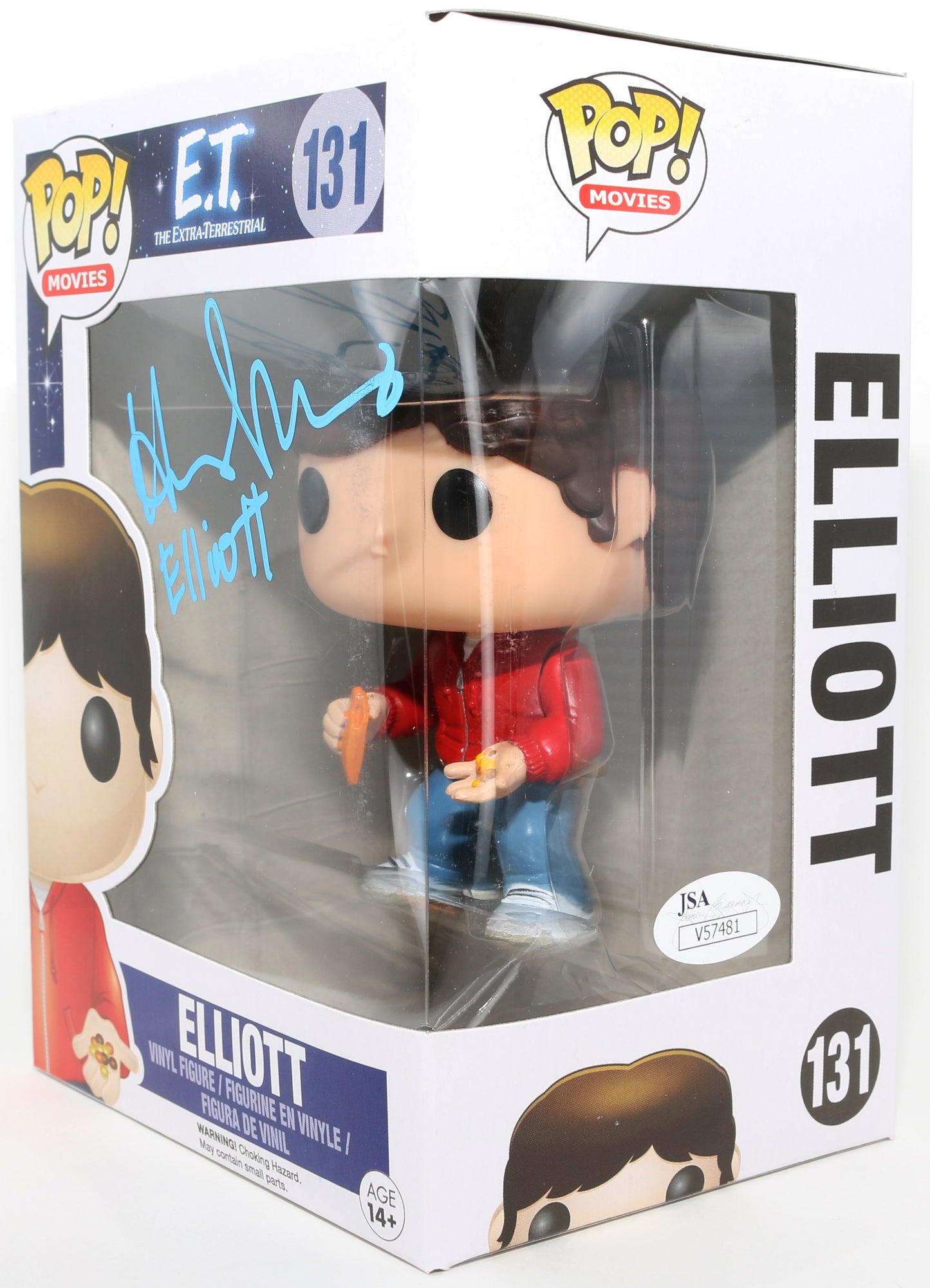 
                  
                    Henry Thomas as Elliott in E.T. the Extra-Terrestrial (JSA) Signed Funko POP! #131 with Character Name
                  
                