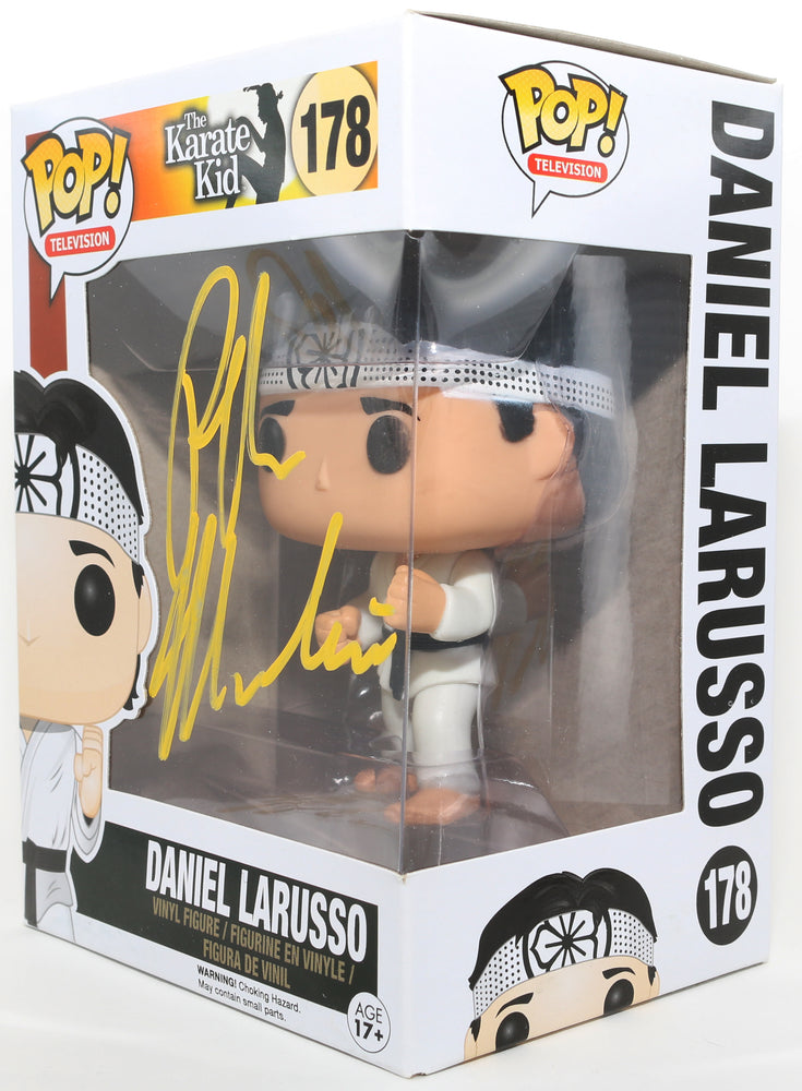 
                  
                    Ralph Macchio as Daniel LaRusso in The Karate Kid Signed Funko POP! #178
                  
                