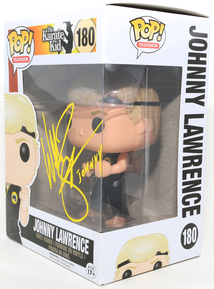 
                  
                    William Zabka as Johnny Lawrence in The Karate Kid Signed Funko POP! #180 with Character Name
                  
                