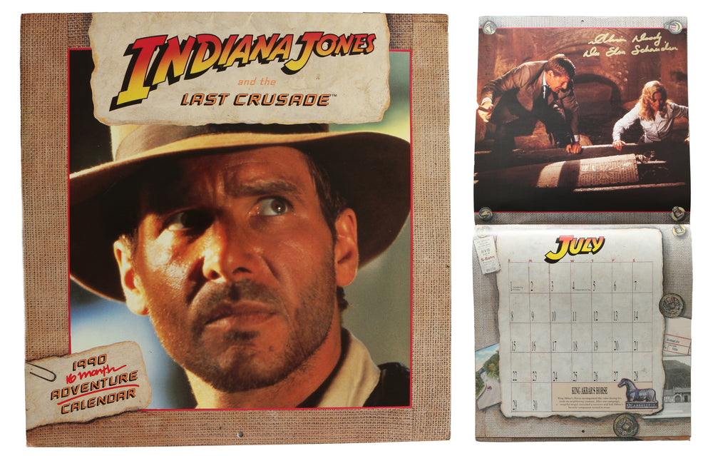 Indiana Jones and the Last Crusade Calendar - Signed by Alison Doody with Character Name