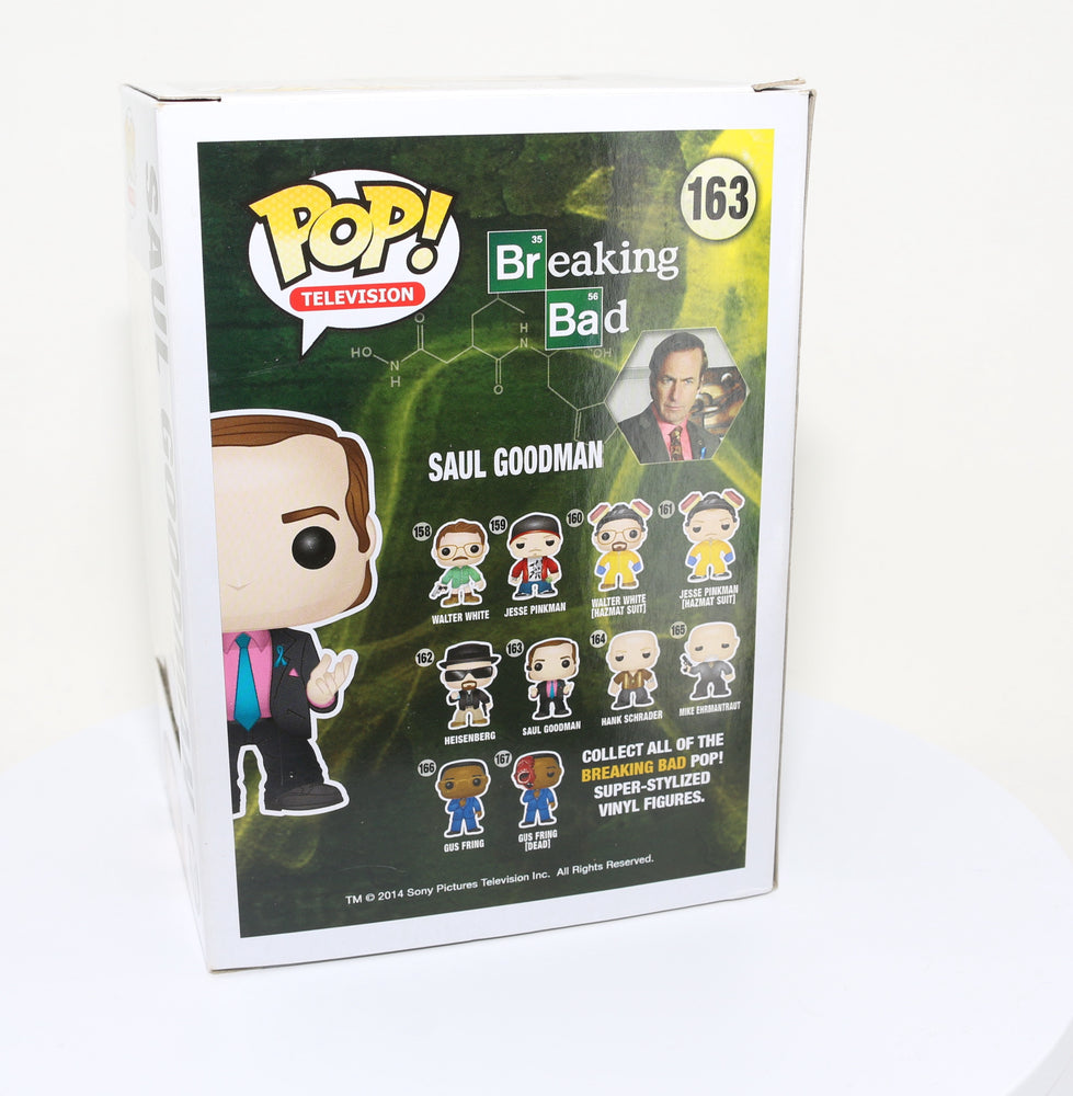 
                  
                    Bob Odenkirk as Saul Goodman from Breaking Bad/Better Call Saul (Autopgraph COA) Signed Funko POP! #163
                  
                