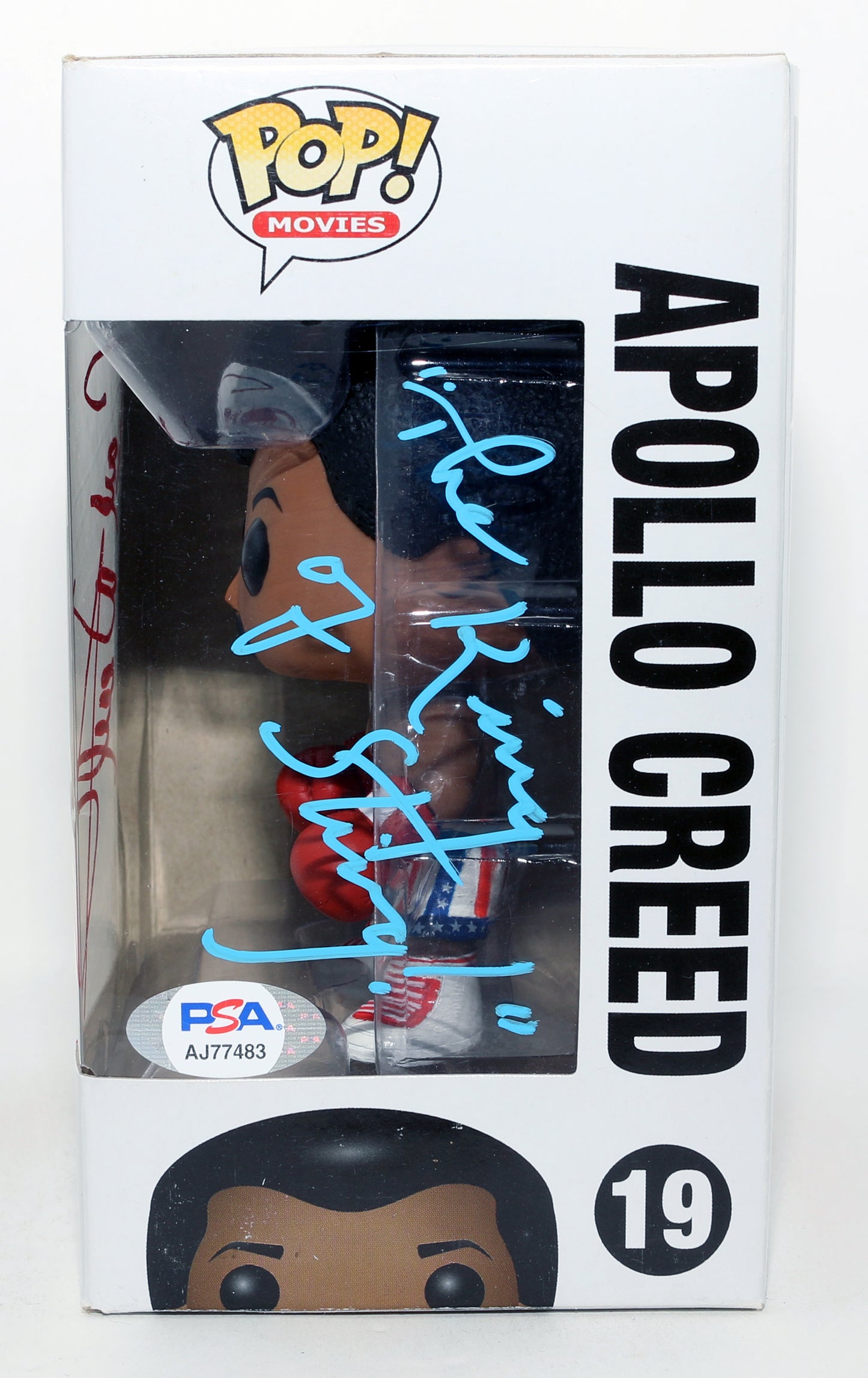 
                  
                    Carl Weathers as Apollo Creed in Rocky (PSA) Signed Funko POP! #19 with Quote
                  
                