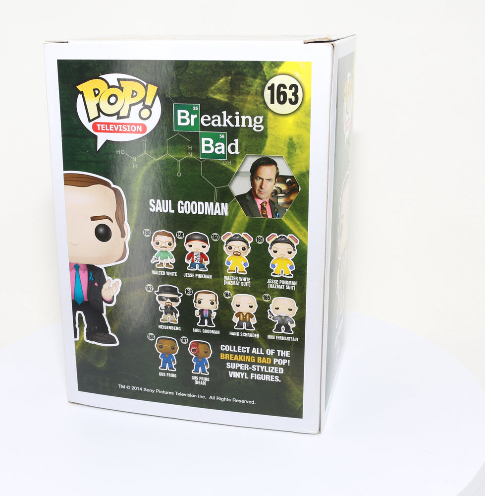 
                  
                    Bob Odenkirk as Saul Goodman from Breaking Bad/Better Call Saul (Autopgraph COA) Signed Funko POP! #163
                  
                