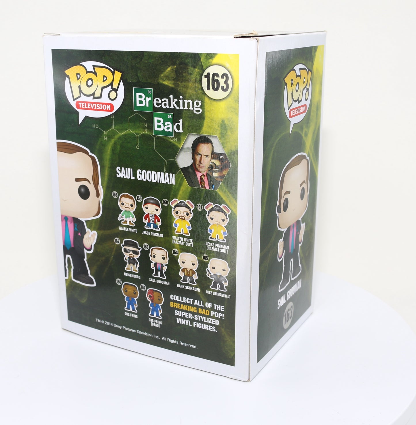 
                  
                    Bob Odenkirk as Saul Goodman from Breaking Bad/Better Call Saul (Autopgraph COA) Signed Funko POP! #163
                  
                