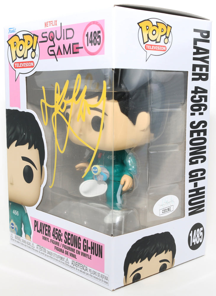 
                  
                    Lee Jung-jae as Seong Gi-Hun / Player 456 in Squid Game (JSA) Signed Funko POP! #1485
                  
                