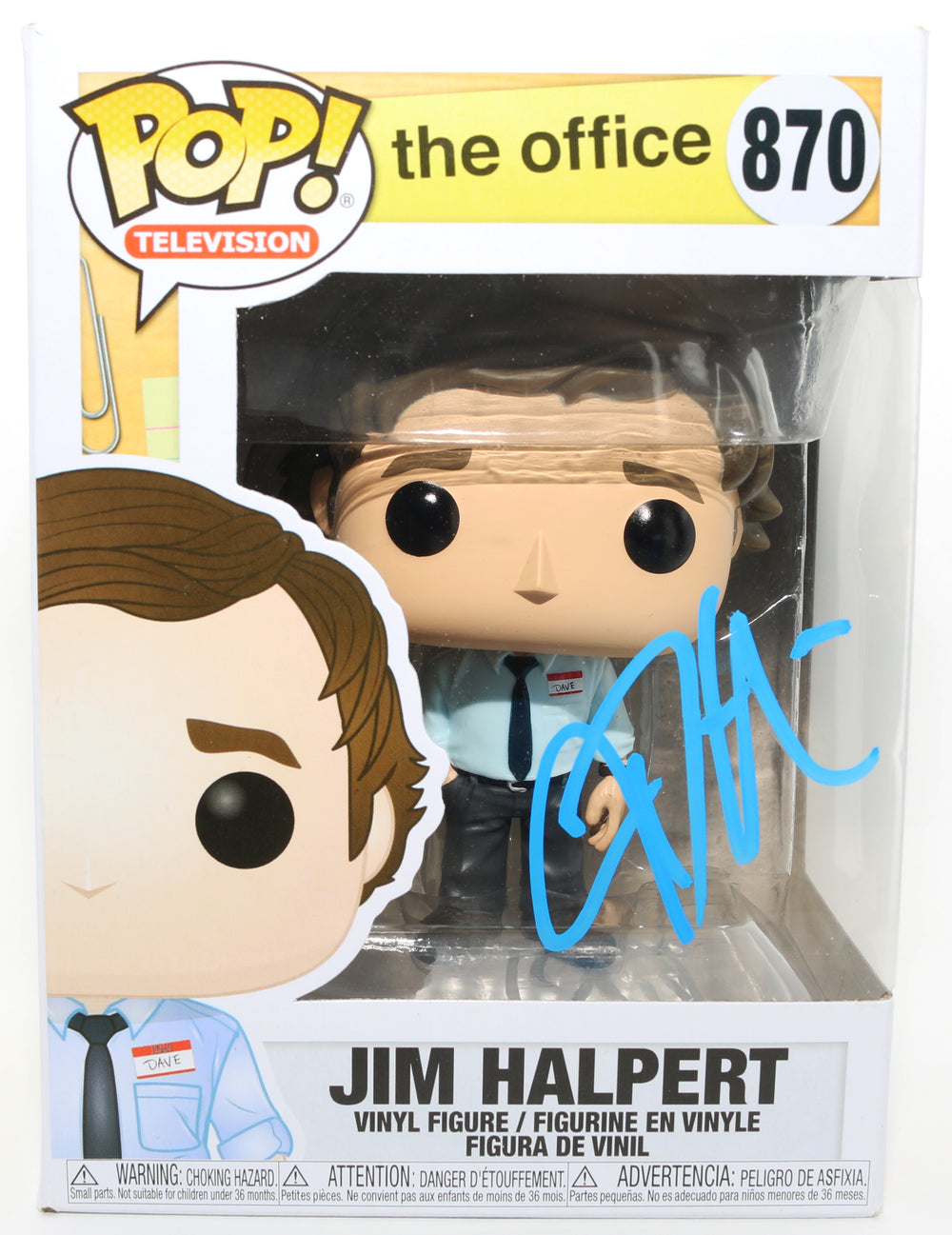 John Krasinski as Jim Halpert in The Office Signed Funko POP! #870