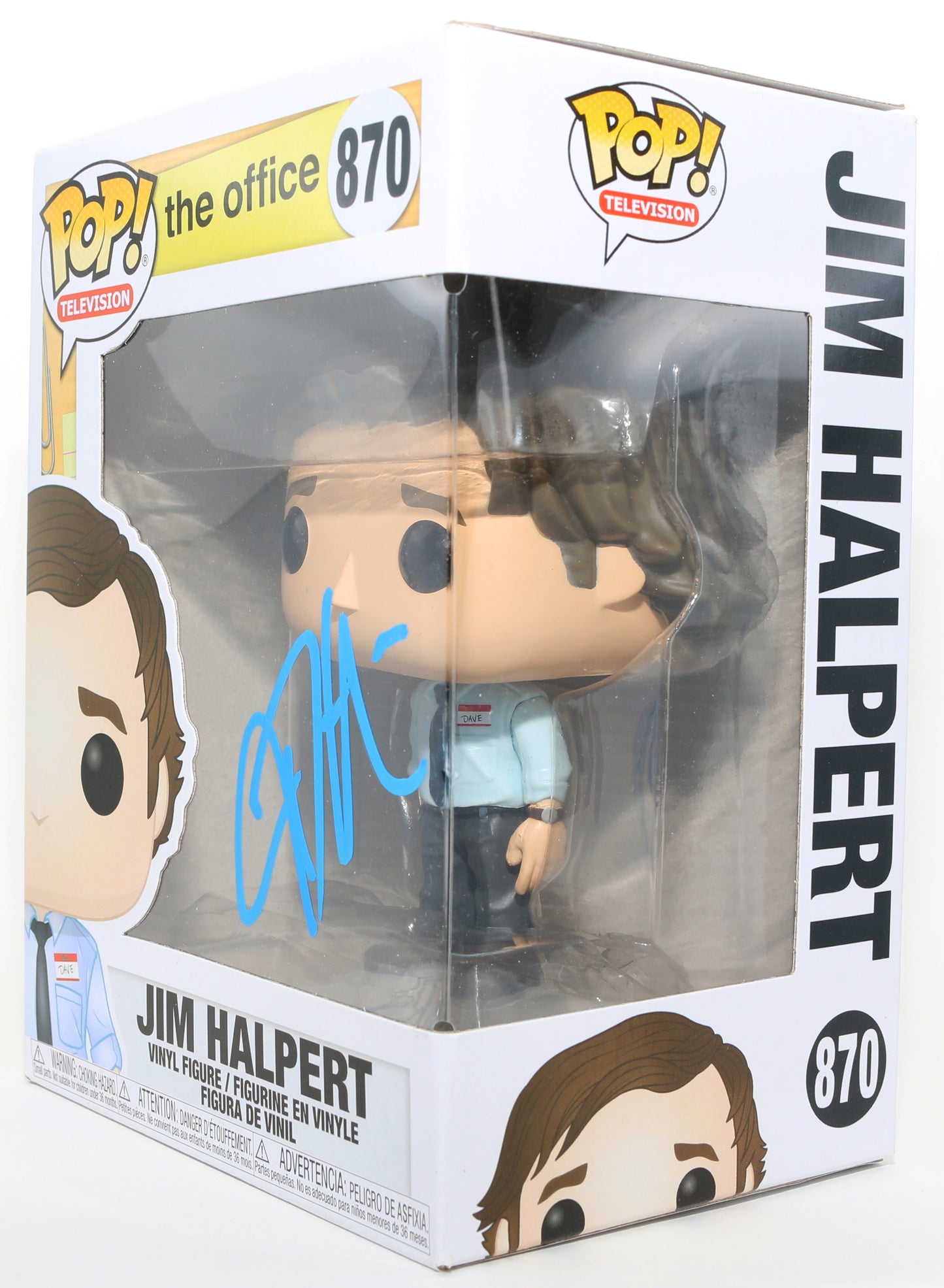 
                  
                    John Krasinski as Jim Halpert in The Office Signed Funko POP! #870
                  
                