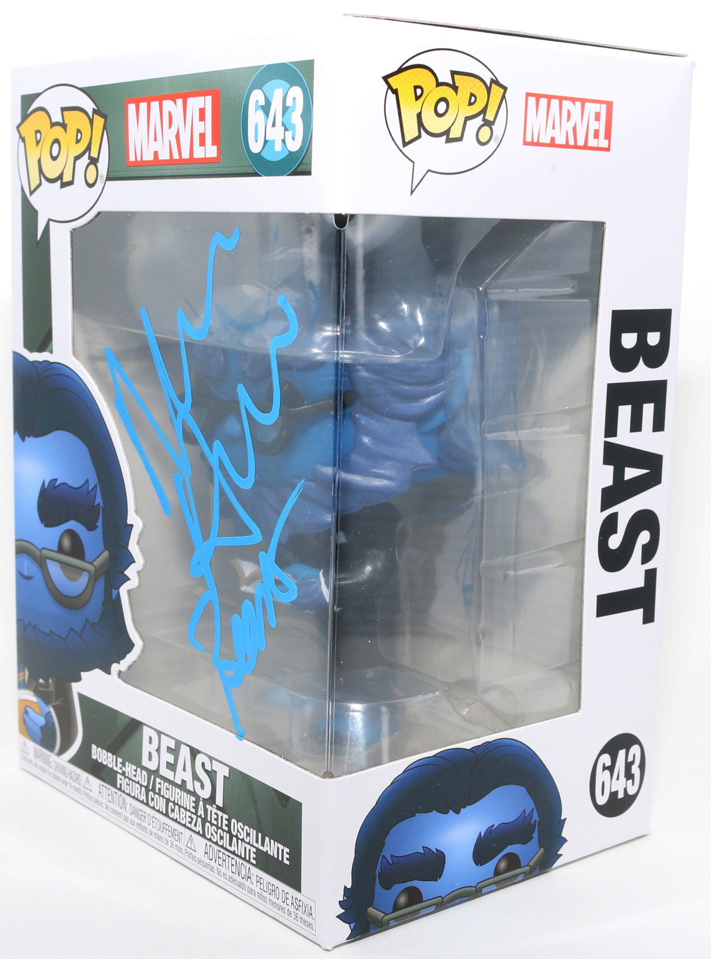 
                  
                    Nicholas Hoult as Beast in X-Men Signed Funko POP! #643 with Character Name
                  
                