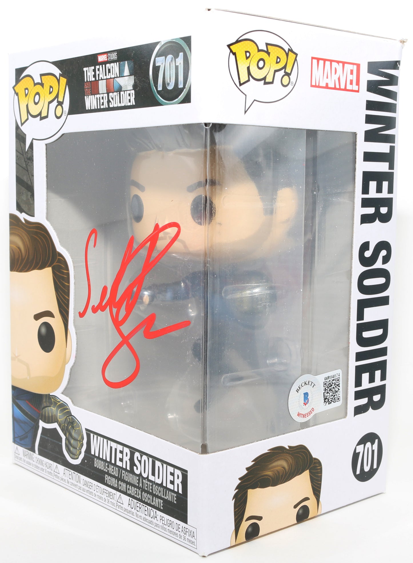 
                  
                    Sebastian Stan as Winter Solder in Falcon & the Winter Soldier (Beckett) Signed Funko POP! #701
                  
                