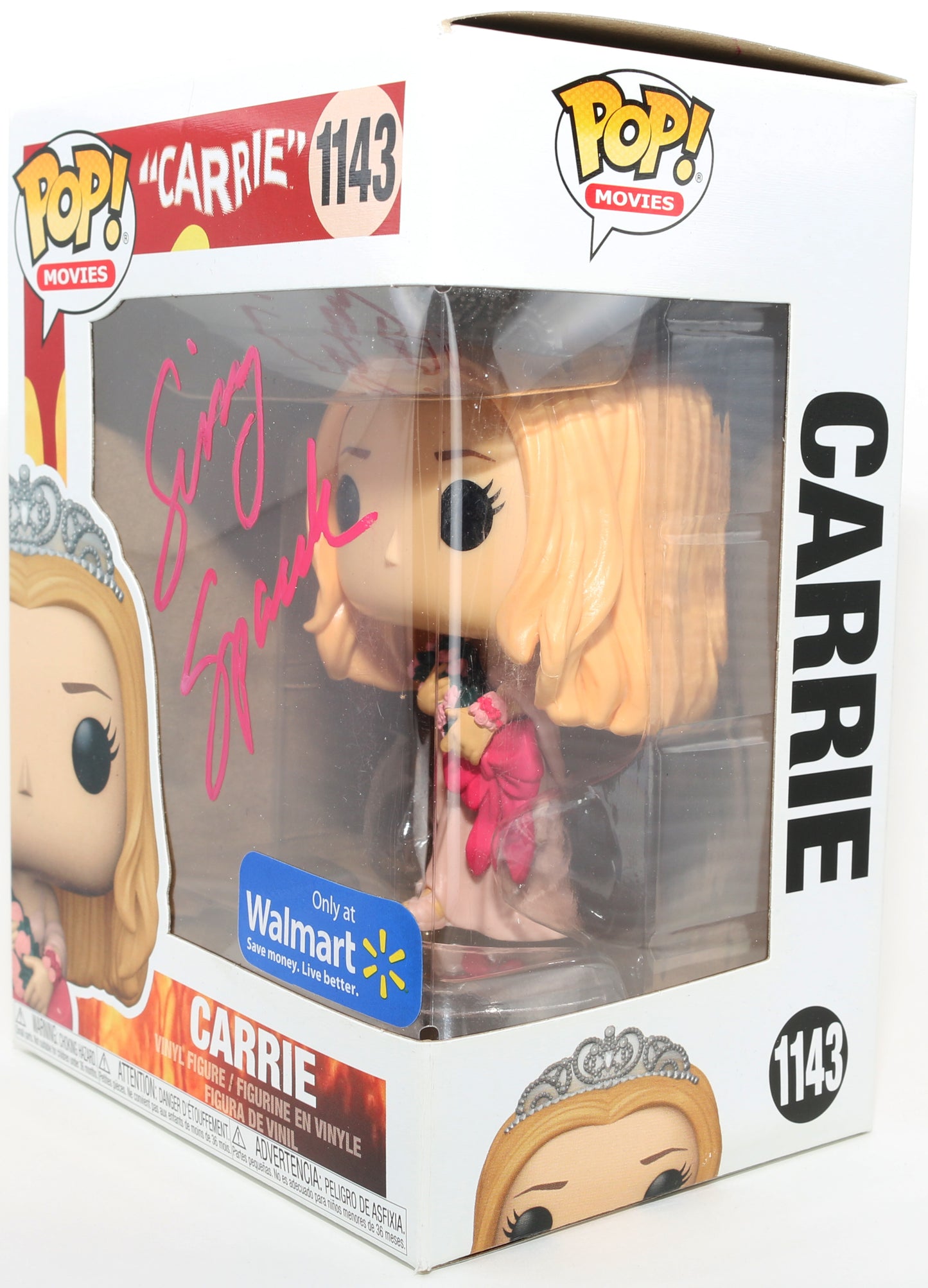 
                  
                    Sissy Spacek as Carrie White in Carrie Walmart Exclusive Signed Funko POP! #1143
                  
                