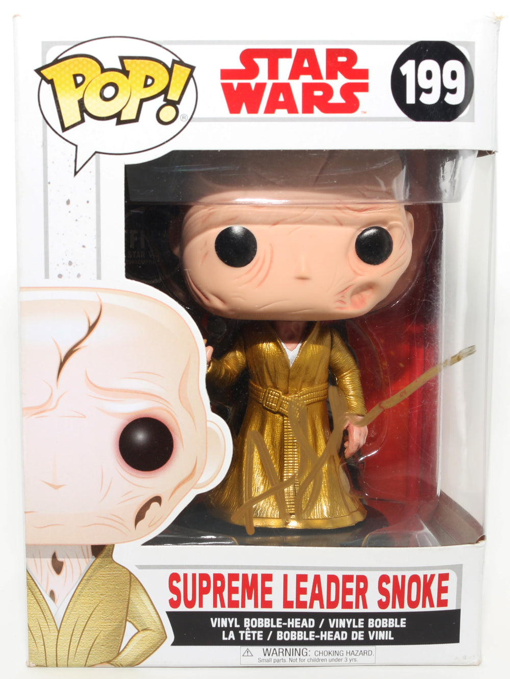 Andy Serkis as Supreme Leader Snoke in Star Wars: The Last Jedi Signed Funko POP! #199