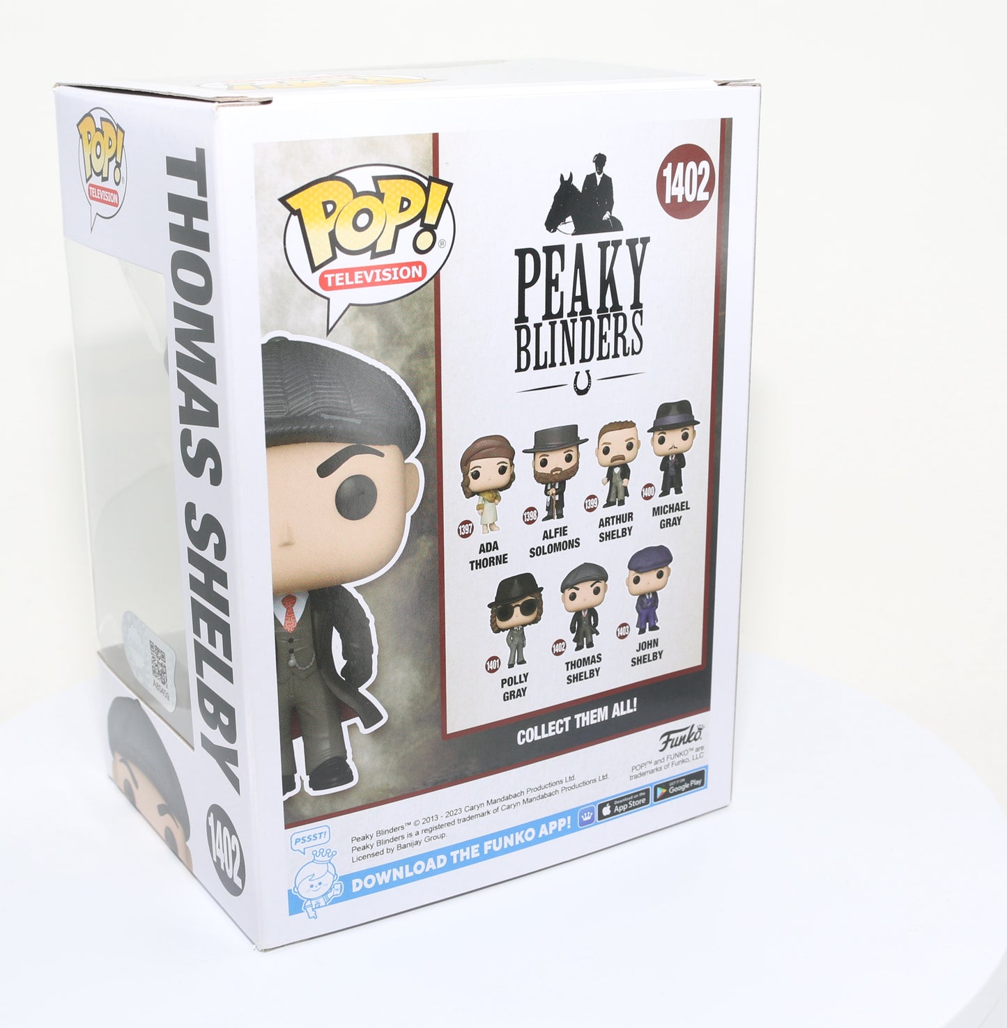 
                  
                    Cillian Murphy as Thomas Shelby in Peaky Blinders (SWAU ) Signed POP! Funko #1402
                  
                