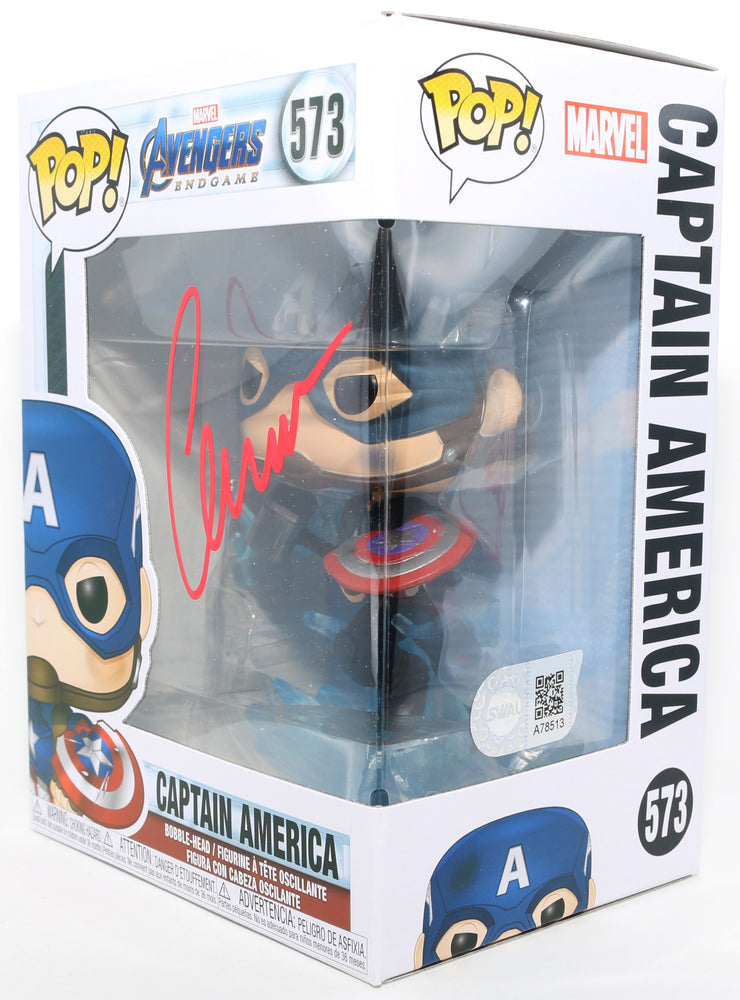 
                  
                    Chris Evans as Captain America in Avengers: Endgame (SWAU) Signed Funko POP! #573
                  
                