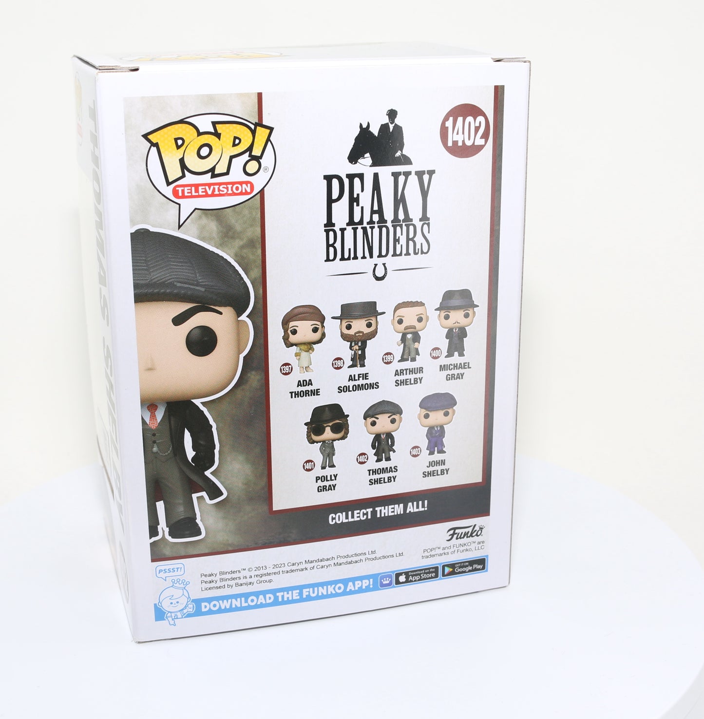 
                  
                    Cillian Murphy as Thomas Shelby in Peaky Blinders (SWAU ) Signed POP! Funko #1402
                  
                